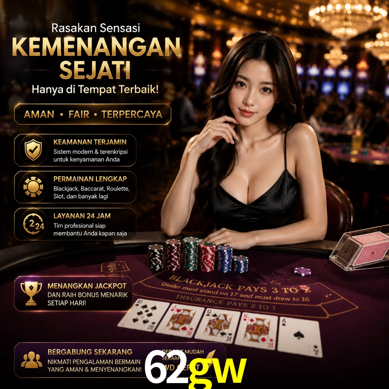 Bônus exclusivos membros VIP 62gw